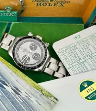 1972 Rolex Ref 6265 Paul Newman / 'Sigma Dial' Daytona + Box & Papers (Blank)!