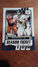 AARON RODGERS 2021 CONTENDERS DP SEASON TICKET FOOTBALL CARD GREEN BAY PACKERS