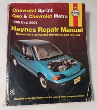 1985-2001 Chevrolet Sprint Geo Metro Automotive Haynes Repair Manual 24075 (For: 1986 Chevrolet Sprint ER)