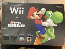 NEW Nintendo Wii Console Super Mario Bros Edition Holiday Bundle