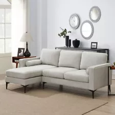 Convertible Sectional Modern Sofa Couch L Shaped Couch with Storage Ottoman