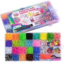 2500+ Rubber Band Bracelet Kit Loom Bracelet Making Kit for Kids Rubber Bands