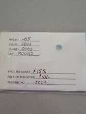 .65 Ct Aquamarine Round