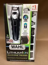 Wahl - Lithium Ion Rechargeable Trimmer - Black/silver New