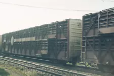 Cross Brothers Meat Packers double deck livestock car unknown number, location