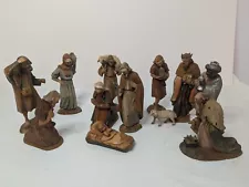 Wooden Carved Nativity Set - Hand Carved