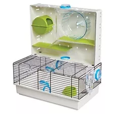 Hamster Cage | Awesome Arcade Hamster Home White, 18.11 x 11.61 x 21.26 Inch