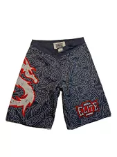 New ListingMMA Elite Fighting Shorts Mens Medium Grey Red Geometric UFC Boxing Dragon