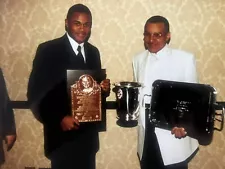 Felix Trinidad & Father Original 8x10 Boxing Photograph With BWAA Award In AC