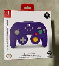 PowerA Wireless GameCube Style Controller for Nintendo Switch - Purple New