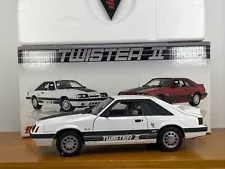 1/18 GMP 1985 Ford Mustang GT Twister II Oxford White # 8070