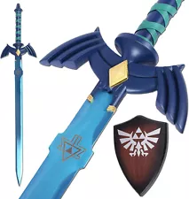 40” Legend of Zelda Skyward Master Sword Metal Replica Blue Tears of The Kingdom