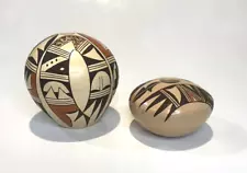 Two Hopi Pots by Adelle Nampeyo and R. Hamilton