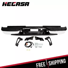 Complete - Chrome Rear Bumper For 1999-2007 Chevy Silverado GMC Sierra 1500 2500