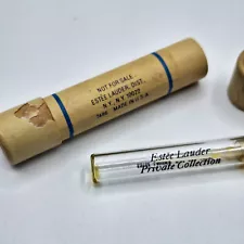 Vintage Estee Lauder Private Collection Parfum Not For Sale Vial and Case Rare