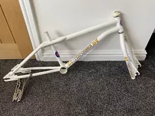 GT Pro Performer USA Frame +Forks 1985 Old School BMX 1980s OG White Used