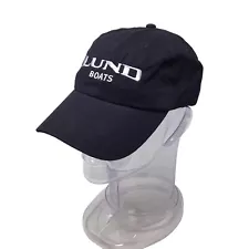 Lund Boats Boat Men's Hat Baseball Cap Fishing Adjustable Embroidered Black