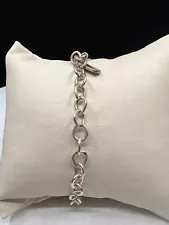 James Avery Forged Link Large Charm Bracelet With Tag In Sterling Silver