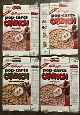 Kellogg’s Pop-Tarts Crunch Cereal Boxes (4) *Empty*