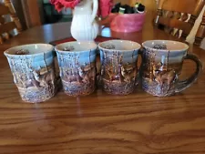 4 Terry Redlin 3d Mug Hadley Deer Autumn Run Sculptured Handle Wildlife Art 02