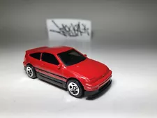 ✭ Hot Wheels Nightburnerz Red '88 Honda CRX Si - First Edition - MINT ✭