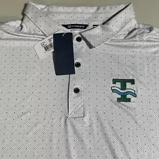 Cutter & Buck Double Dot Stretch Polo Tulane Green Wave Men’s 3XB