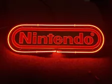 Nintendo Neon Sign 15"x5" Bear Cave Gift Lamp Bar Game Room