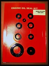 Honda CB450 CL450 Engine Oil Seal Kit 1968- 1974 Clutch Shift Kick Sprocket 450 (For: 1971 Honda CB450)