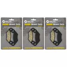 Brake Pad Set for Polaris Sportsman 500 400 450 335 Complete Organic 3 Pack (For: 1995 Polaris Sportsman 400)