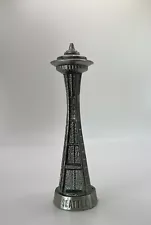 Seattle Space Needle Silver Metal Architecture Model Souvenir Building 5"