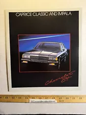 Vintage 1984 Chevrolet Caprice Classic & Impala Sales Brochure