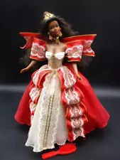 1997 Mattel Happy Holidays Barbie Doll for Display NO BOX Black African American