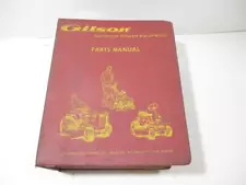 Gilson Parts Manual Tractor Tiller Minibike Mower Snowmobile Vintage Attachment