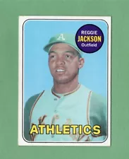 1969 Topps Baseball Set Break ~ Reggie Jackson Rookie ~ Card #260 ~ EM/NM