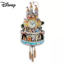 Bradford Exchange Disney Cuckoo Clock With 43 Characters Lights Music and Motion