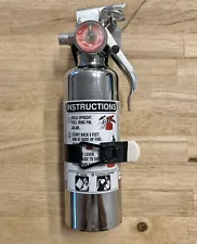 Amerex A620 Chrome Fire Extinguisher 1LB 2004 Bicarb Sodium Car Racing