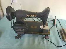 SINGER #99K Sewing Machine Body, AS IS For PARTS OR REPAIR, Turns On/moves