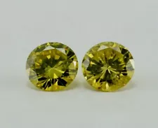 loose individual round diamond melee 2.2mm VS1 yellow 0.05ct Natural real canary