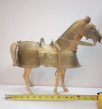 Marx Thunderbolt Palomino Horse 1960's with Golden Knight Armor