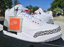 Nike Air Jordan 3 OG White Cement 88 Dunk Contest 2013 Size 9.5 580775-160