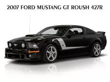 2007 Ford Mustang GT Roush 427R in Black New Metal Sign: 9x12" Free Shipping