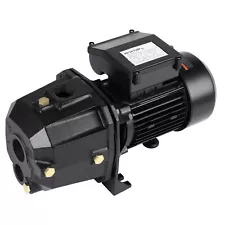 110V 1HP Shallow Well Jet Pump Cast Iron Irrigation Pump 1200GPH For Garden Lawn