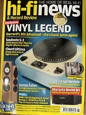 Hi-Fi News & Record Review magazine August 2024 Garrard 301 Advanced spins again