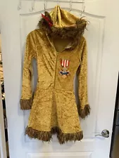 Amscan Wizard of Oz Halloween Cowardly Lion Costume Women's small 2-4 dress only