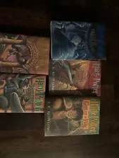 Harry Potter First Edition Hardcover Books 1-5 Only