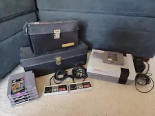 Nintendo NES-101 Console Bundle w/ 2 Controllers 32 Games & Carrying Cases