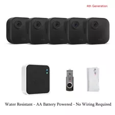 2024 Blink Outdoor 4 (4th Gen) 5 Camera Wireless HD Home Security System Kit NEW