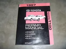 1997 Toyota T100 Pickup Truck Shop Service Repair Manual SR5 DX V6 4WD