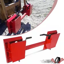 4000LBS Skid Steer Quick Tach Conversion Adapter Plate Attachment For Bobtach