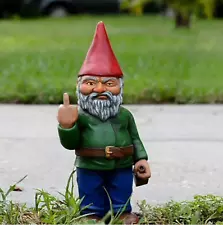 6”/15CM Middle Size Garden Gnome Naughty Ornament Home Statue Resin Bottle